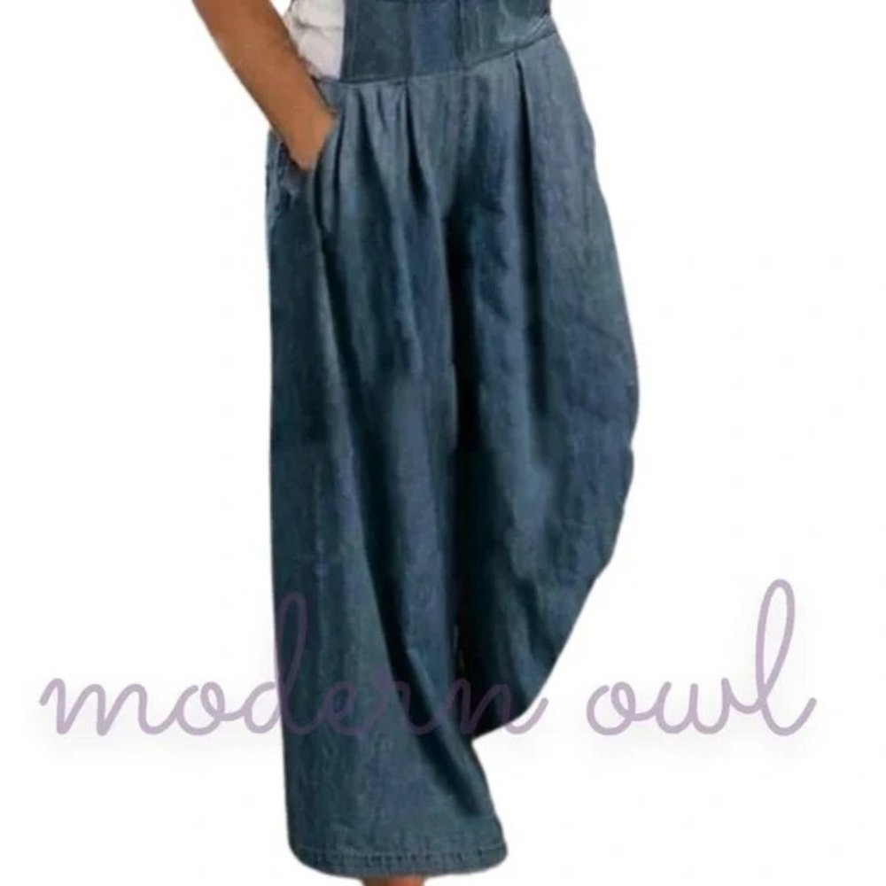 PLUS SIZE Summer Denim Overalls - Picture 3 of 7